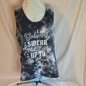 Warner Bros. Black and White Graphic Tank Top